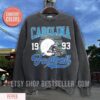 Carolina Vintage Style Comfort Colors Football T-Shirt, Panther T-Shirt, Carolina Football Crewneck, Carolina Football T-Shirt - Image 6