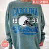 Carolina Vintage Style Comfort Colors Football T-Shirt, Panther T-Shirt, Carolina Football Crewneck, Carolina Football T-Shirt - Image 5