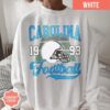 Carolina Vintage Style Comfort Colors Football T-Shirt, Panther T-Shirt, Carolina Football Crewneck, Carolina Football T-Shirt - Image 3