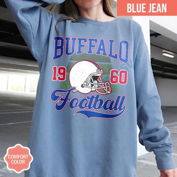 Alternative view of Vintage Buffalo Style Comfort Colors T-Shirt, Buffalo Bill T-Shirt, Bill T-Shirt, Bills Football, Buffalo New York, Buffalo Fan Gift