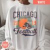 Chicago Football Vintage Style Comfort Colors T-Shirt, Retro Chicago Football T-Shirt, Chicago Fan Gift, Sunday Football - Image 3