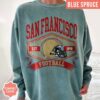 San Francisco Football Vintage Style Comfort Colors Sweatshirt, San Francisco Football Crewneck, SF Football Sweatshirt, Football Gifts - Image 5
