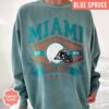 Miami Football Vintage Style Comfort Colors Sweatshirt, Retro Miami Football Crewneck, Miami Football T-Shirt, Miami Football Gifts - Image 5