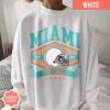 Miami Football Vintage Style Comfort Colors Sweatshirt, Retro Miami Football Crewneck, Miami Football T-Shirt, Miami Football Gifts - Image 3