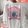 Houston Football Vintage Style Comfort Colors Sweatshirt, Texan Football Shirt, Houston Football Game Day Shirt, Sunday Football Shirt - Image 3