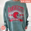 Vintage Style Kansas City Football Comfort Colors Sweatshirt, Kansas City Football Crewneck, Kansas City Shirt, Kansas City T-Shirt - Image 5