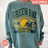 Green Bay Football Vintage Style Comfort Colors Sweatshirt, Retro Green Bay Football Crewneck, Green Bay Shirt, Green Bay T-Shirt - Image 5