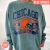 Chicago Football Vintage Style Comfort Colors Sweatshirt, Retro Chicago Football Sweatshirt, Chicago Fan Gift, Sunday Football Tee - Image 5