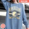 New Orleans Football Vintage Style Comfort Colors Sweatshirt, New Orleans Football Sweatshirt, Retro Saint Sunday Football Shirt - Image 2