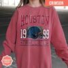 Houston Football Vintage Style Comfort Colors Crewneck T-Shirt, Texan Football Shirt, Houston Football Game Day Shirt, Sunday Football Shirt - Image 3