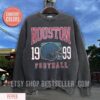 Houston Football Vintage Style Comfort Colors Crewneck T-Shirt, Texan Football Shirt, Houston Football Game Day Shirt, Sunday Football Shirt - Image 5