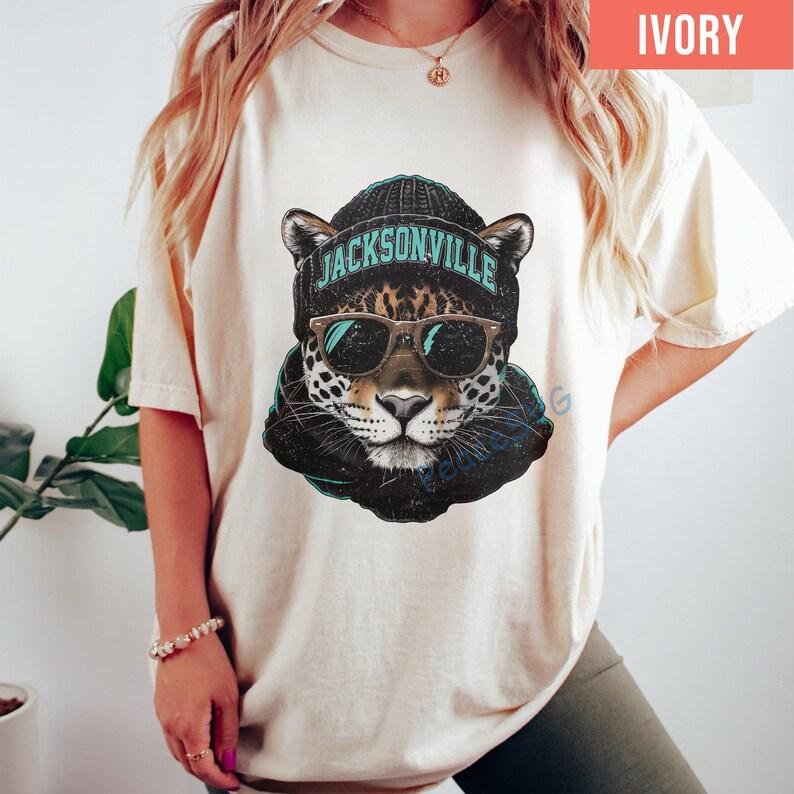 jacksonville Football Vintage Style Comfort Colors T-Shirt, Jacksonville Football Sweatshirt, Vintage Style Jacksonville Football Shirt - Image 7