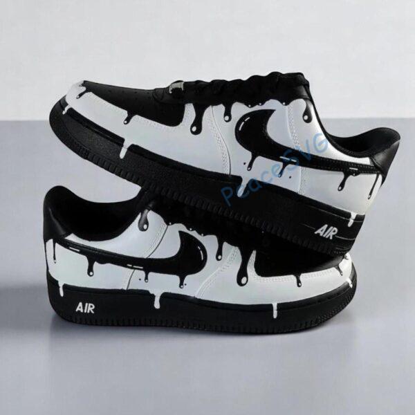 Custom Hand-Painted Drip Air Force 1 Sneakers: Personalized AF1 Shoes