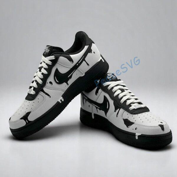Alternative view of Custom Hand-Painted Drip Air Force 1 Sneakers: Personalized AF1 Shoes