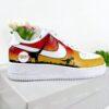 Hand Painted Dinosaur Sunset Sneakers: Custom Air Force 1 - Image 5